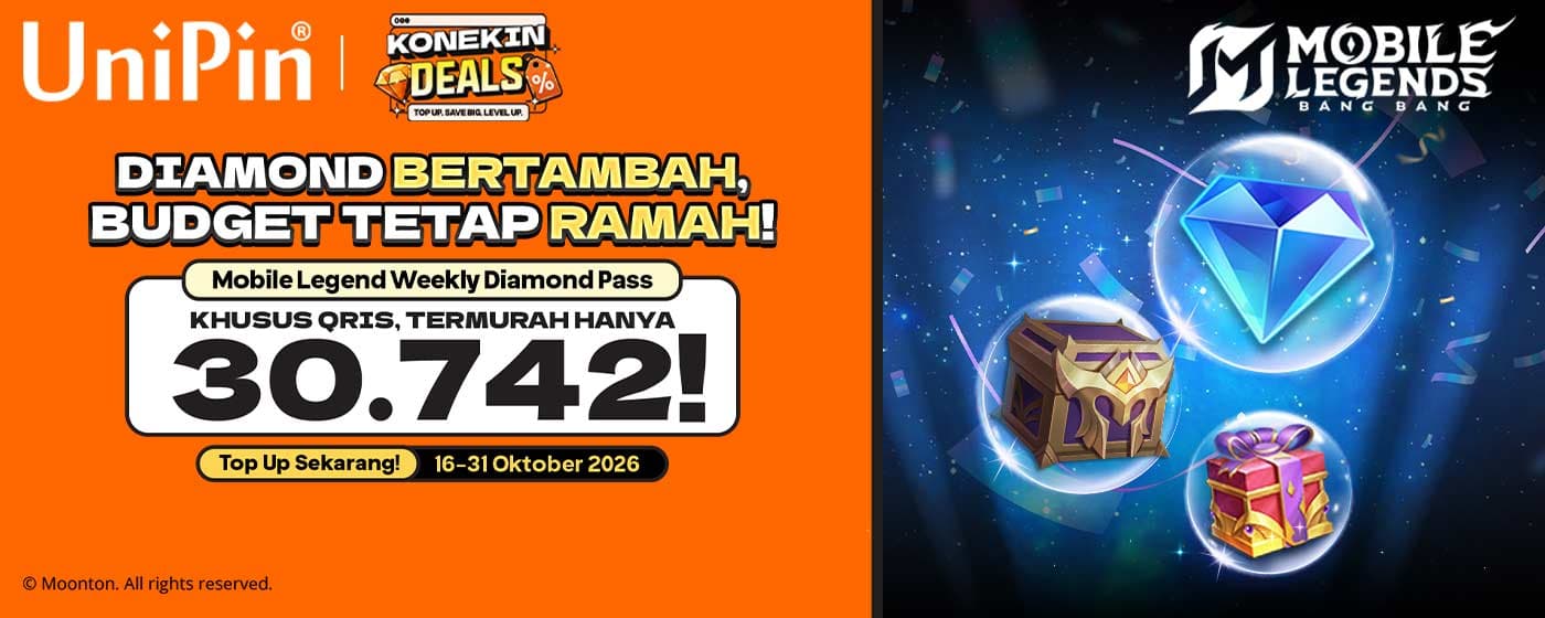 Beli Weekly Diamond Pass MLBB Cuma 30 Ribuan Pakai QRIS!