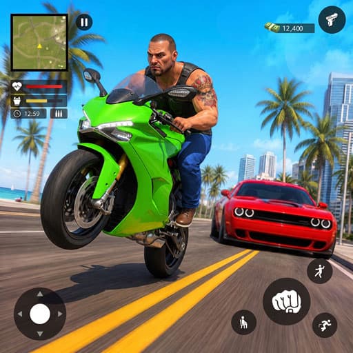 Gangster RP: Bike Driving Game